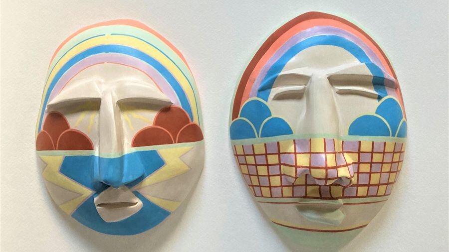 Rainbow masks created by Santiago Romero.